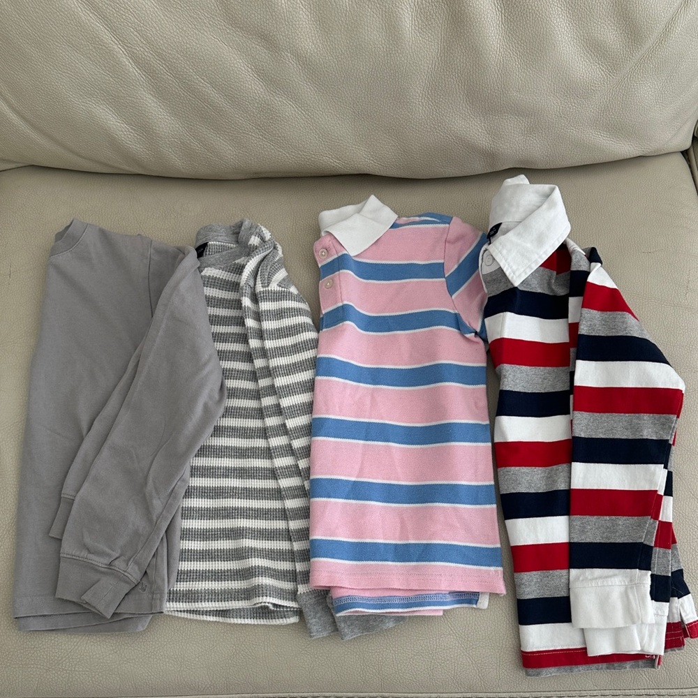 Striped Kids Janie and Jack Polo Shirt Set